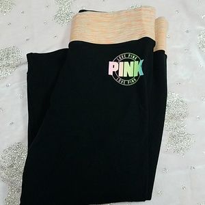 Victorias secret pink capri leggings